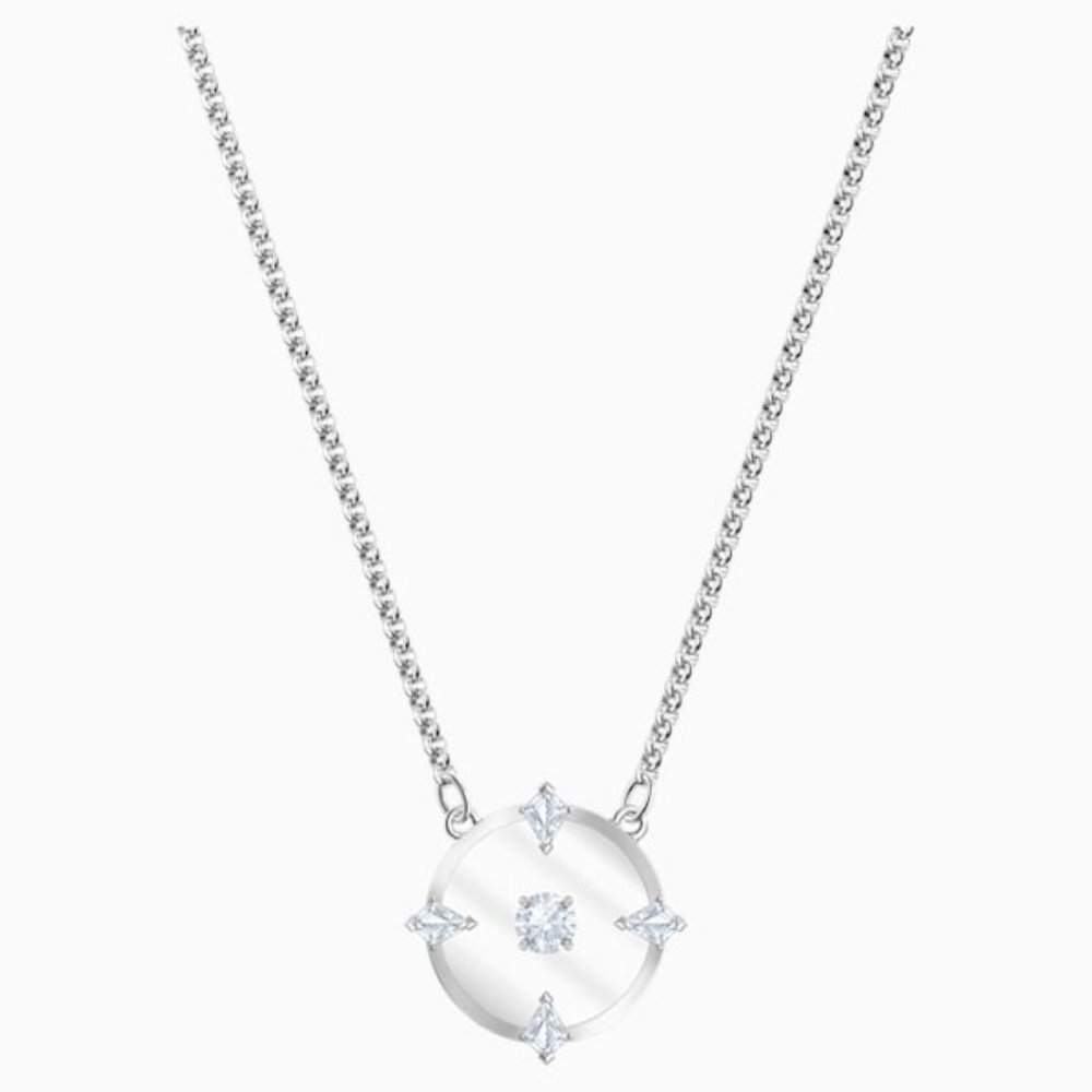 Swarovski Pendant Necklace, White